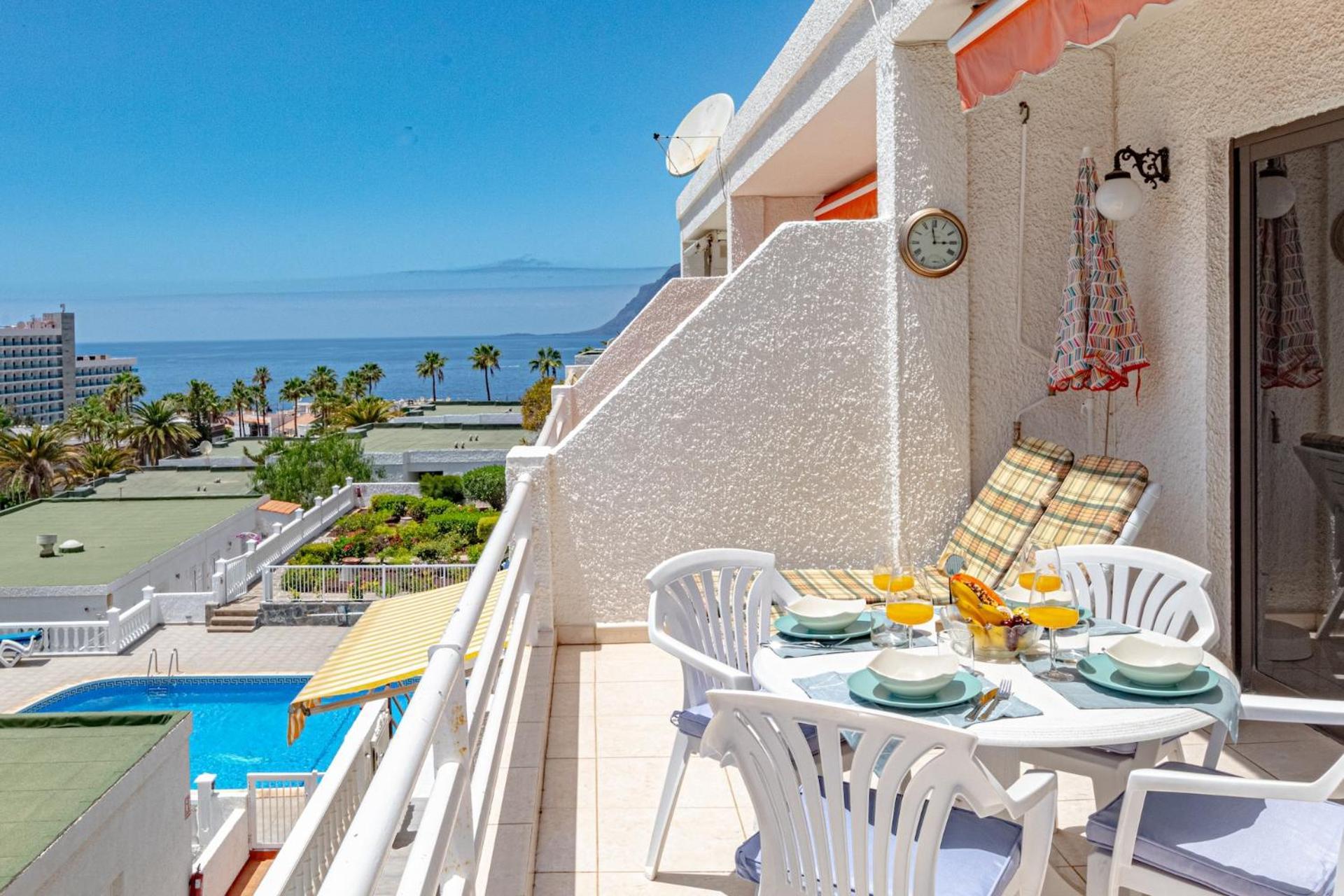 Sunny Oceanview Terrace By Dream Homes Tenerife Acantilado de los Gigantes المظهر الخارجي الصورة